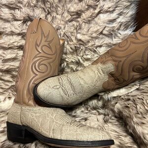 Dan Post Men's Western Boots - Tan and Cream